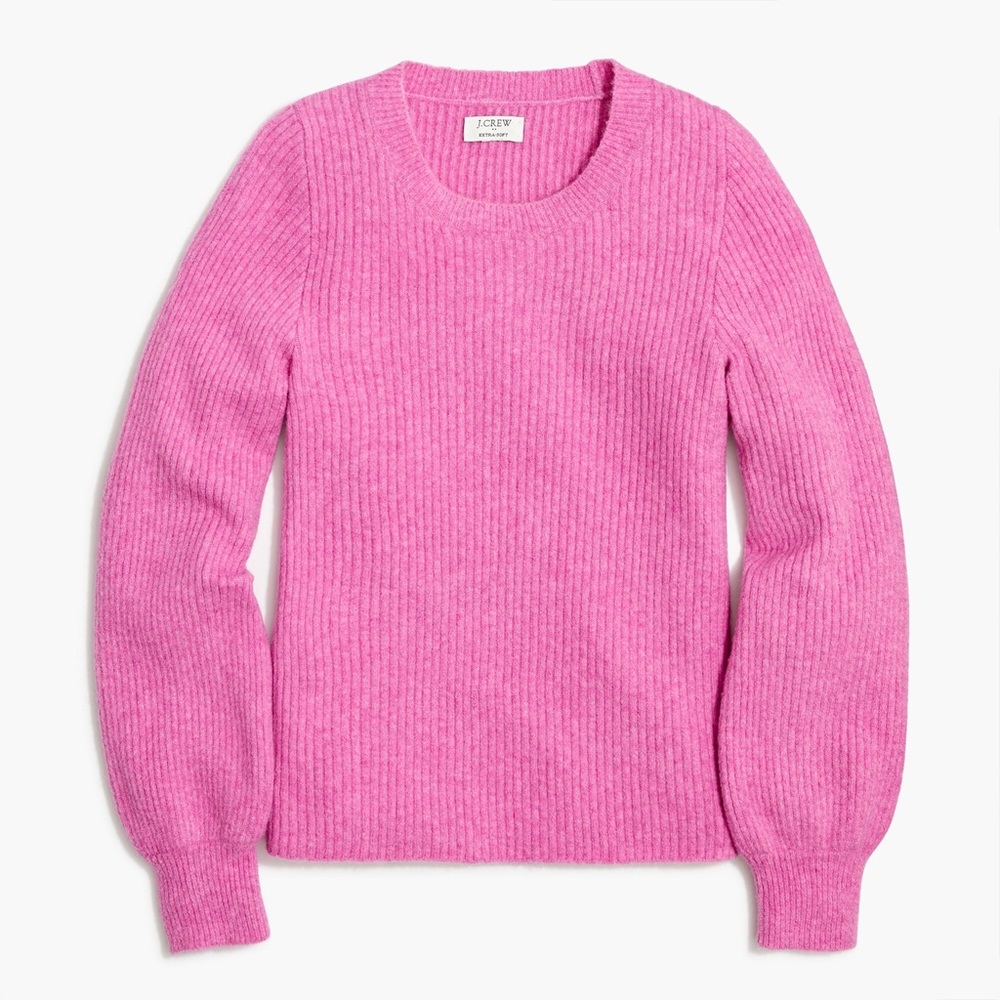 J Crew Pink Extra Soft Sweater - image 2